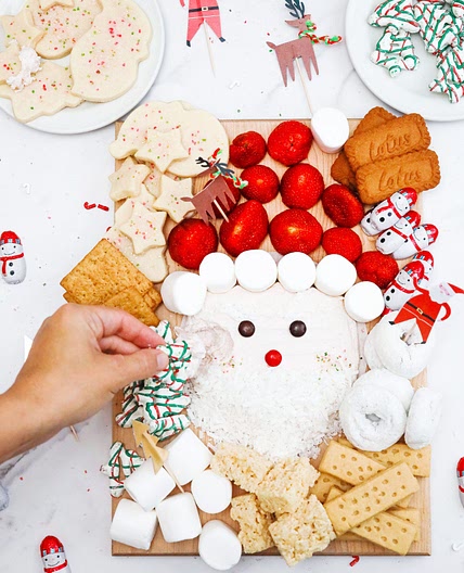 Santa Buttercream Frosting Board