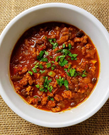 Turkey black bean chili
