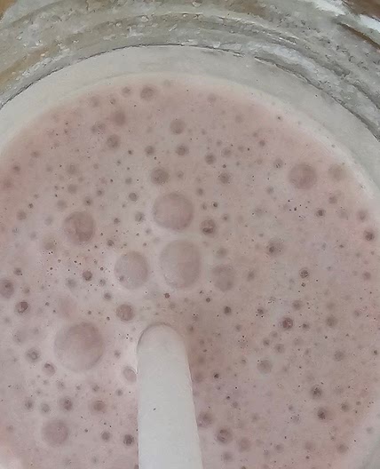 Strawberry Tahini Milkshake