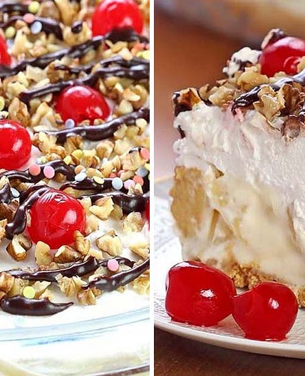 No Bake Banana Split Dessert
