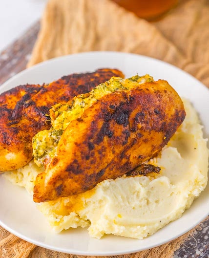 Broccoli and Cheese Stuffed Chicken