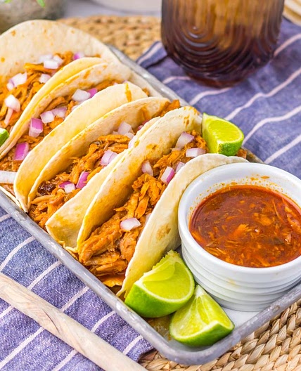 Slow Cooker Shredded Pork Tacos