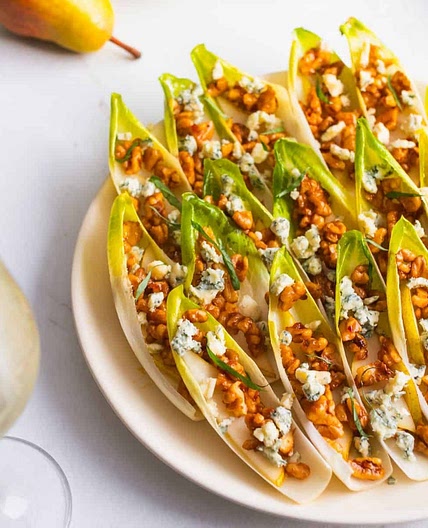 Pear and Blue Cheese Endive Boats