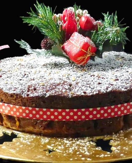 Simple Last Minute Christmas Fruit Cake (spelt, GF or regular flour)