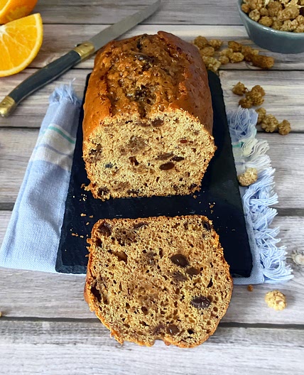 Dried White Mulberry & Date Syrup Tea Loaf: Spelt Flour Recipe