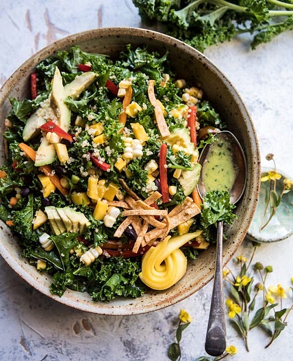 Southwest Mango, Kale, and Quinoa Chopped Salad