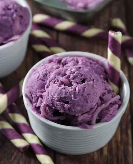 Ube Macapuno Ice Cream
