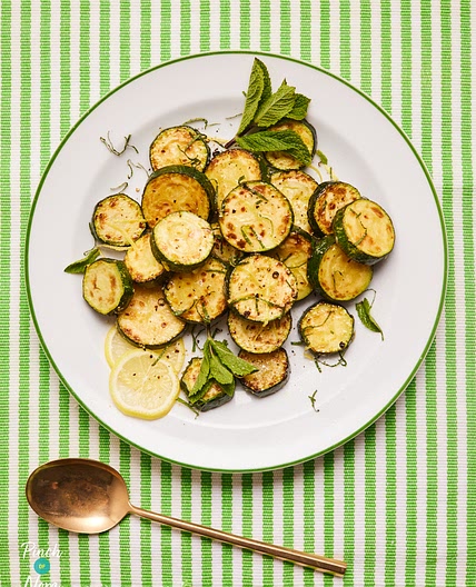 Lemon and Mint Courgettes | Slimming & Weight Watchers Friendly
