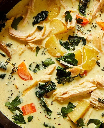 Slow-Cooker Creamy Chicken & Potato Soup 