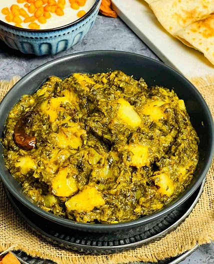 Aloo Palak / Potato and Spinach Curry