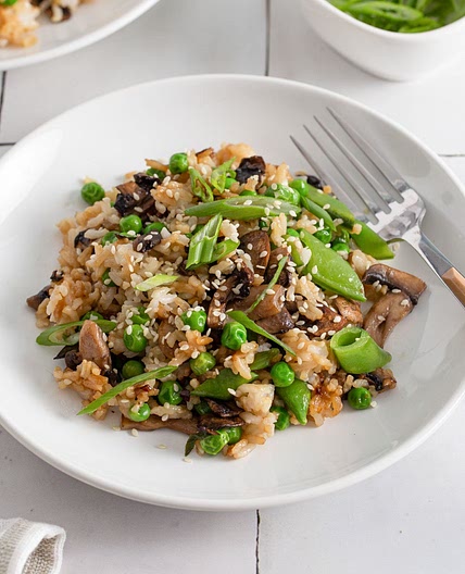 Vegan Mushroom Fried Rice
