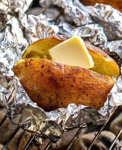 Baked Potatoes on the Grill Recipe
