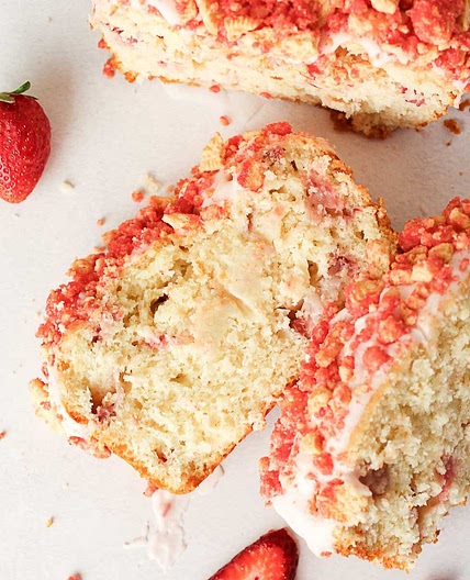 Strawberry Crunch Pound Cake
