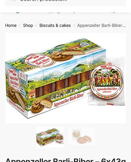 Appenzeller Barli Biber Swiss Cookie
