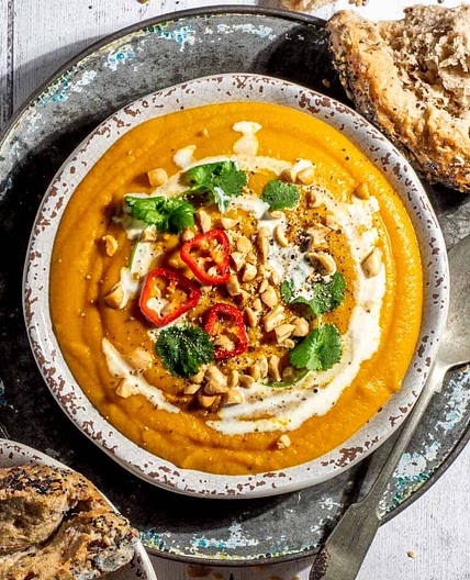 Sweet Potato, Coconut and Chilli soup