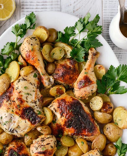 Buttermilk Roasted Chicken Dinner