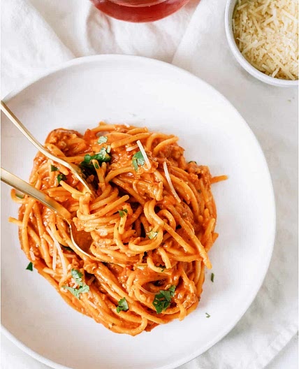 Crock Pot Creamy Spaghetti Recipe