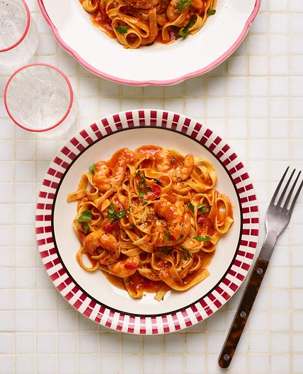 Air Fryer Prawns Pil Pil Pasta