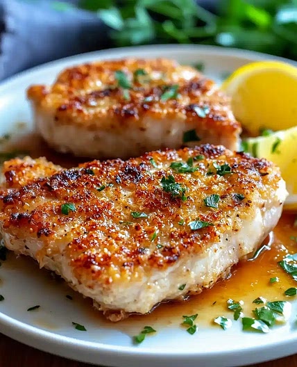 Crispy Parmesan Crusted Pork Chops