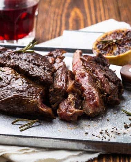 Reverse Seared Flank Steak