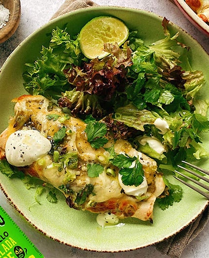 Green Chicken Enchiladas