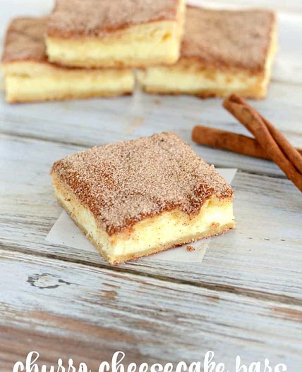 Churro Cheesecake Bars