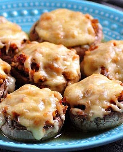 Grilled Stuffed Mushrooms