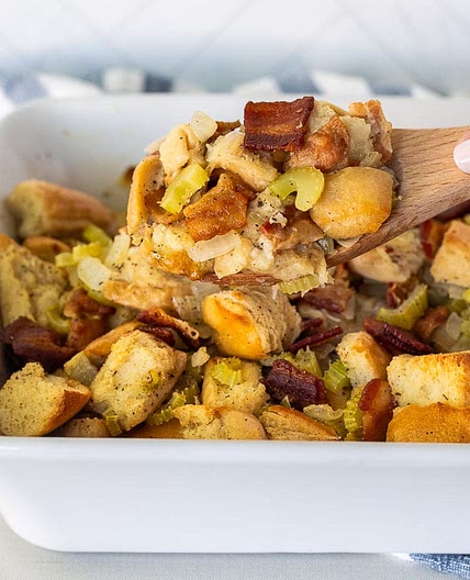 Thanksgiving Stuffing with Bacon