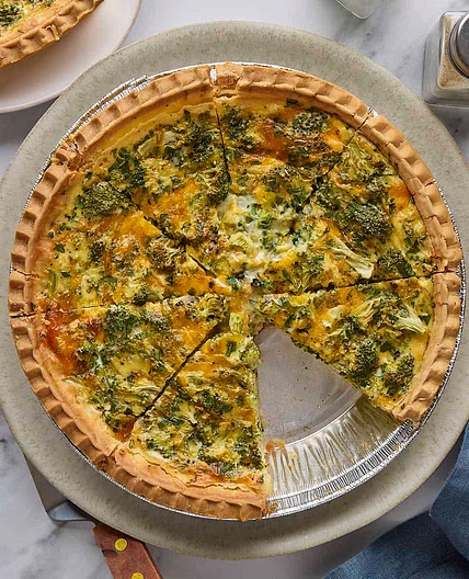 Broccoli and Cheese Quiche Recipe