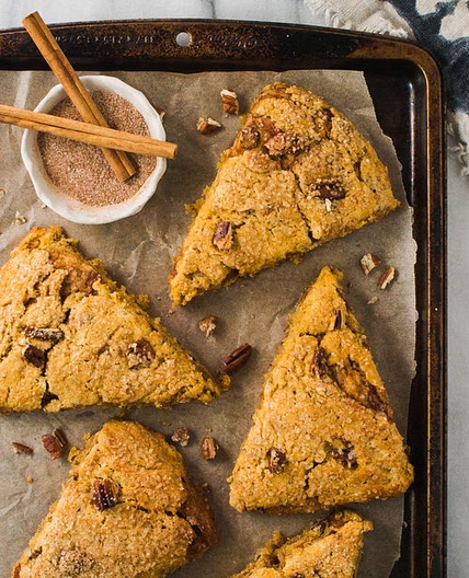 Gluten Free Sweet Potato Cinnamon Swirl Scones
