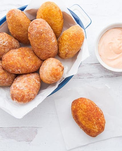 Rellenos de Papa (Picadillo Stuffed Potato Fritters)