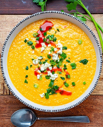 Buffalo Cauliflower Soup