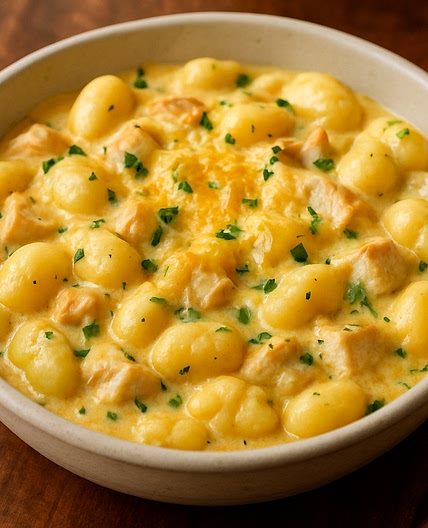 Cheesy Chicken Gnocchi