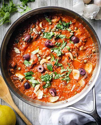 Sardine Puttanesca Sauce