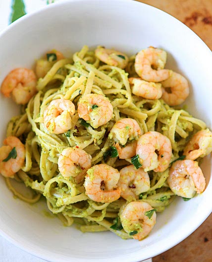 Shrimp & Avocado Pasta