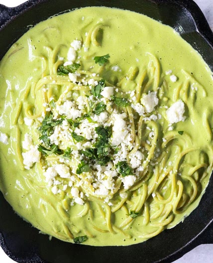 Espagueti Verde (Mexican Green Spaghetti)