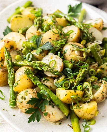 Warm Potato Asparagus Salad