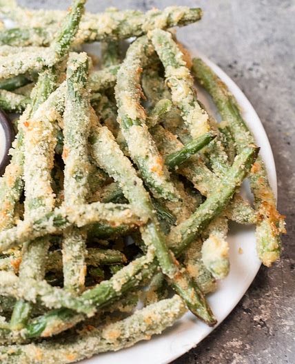 Crispy Green Bean Fries (Low carb + Air Fryer and Oven)