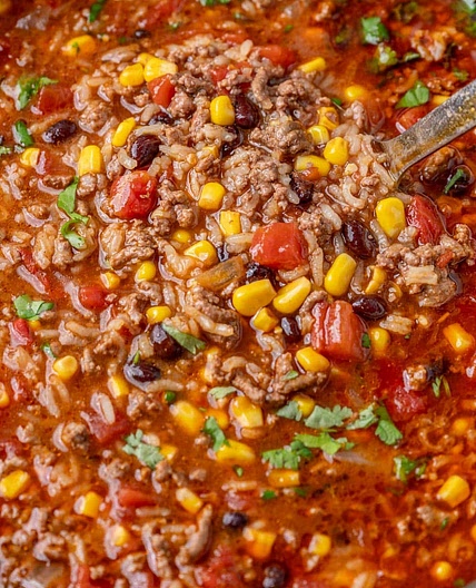 Mexican Beef and Rice Soup