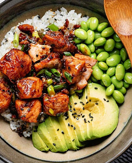 Teriyaki Salmon Bowl