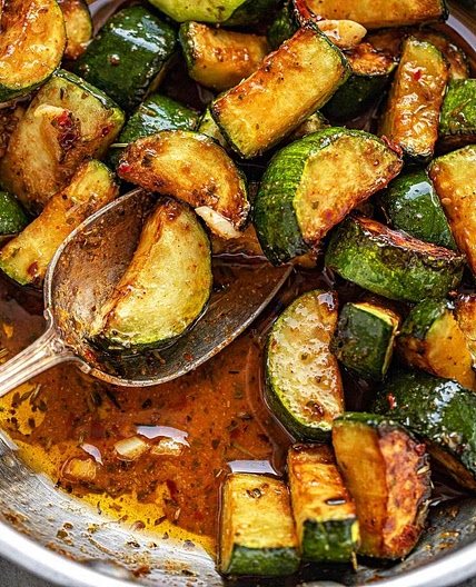 Sautéed Zucchini In Lemon Garlic Butter