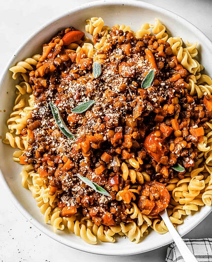Deliciously Rich Lentil Bolognese