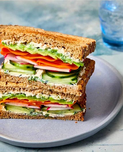 High Protein Cucumber Sandwich