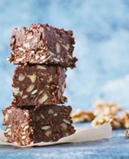 No Bake Chocolate Almond Butter Squares
