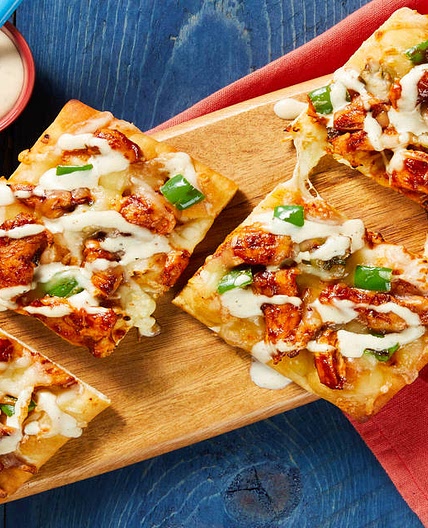 BBQ Ranch Chicken Flatbreads Lightning Prep