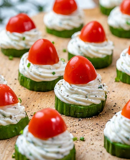 Festive Cucumber Bites