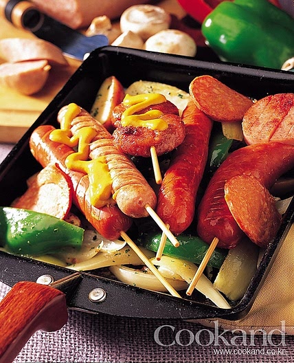 소시지 모듬 철판구이 만드는 법