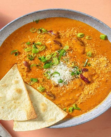 Cremig-würzige Kokossuppe mit Kidneybohnen und selbst gemachten Tortillachips