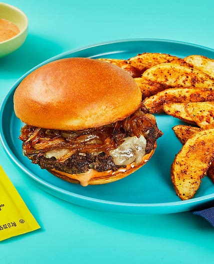 Cheddar Wonderburgers & OLD BAY® Fries with Caramelized Onion & Special Sauce