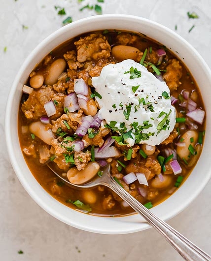 Turkey White Bean Pumpkin Chili